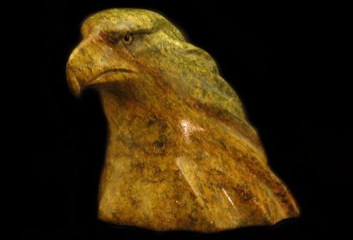 EAGLE BUST SOAPSTONE